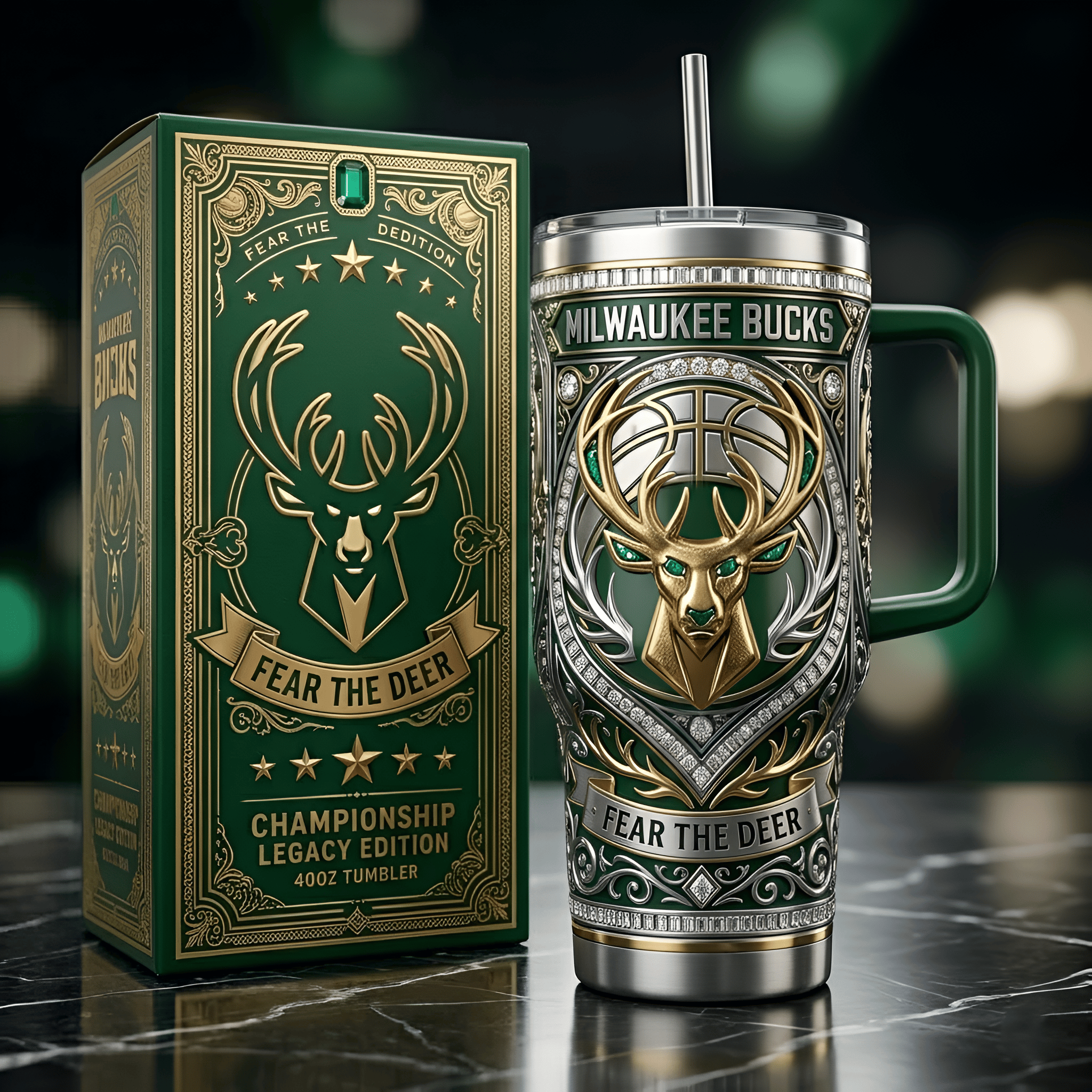 MLKBB 40oz Tumbler With Handle PDL
