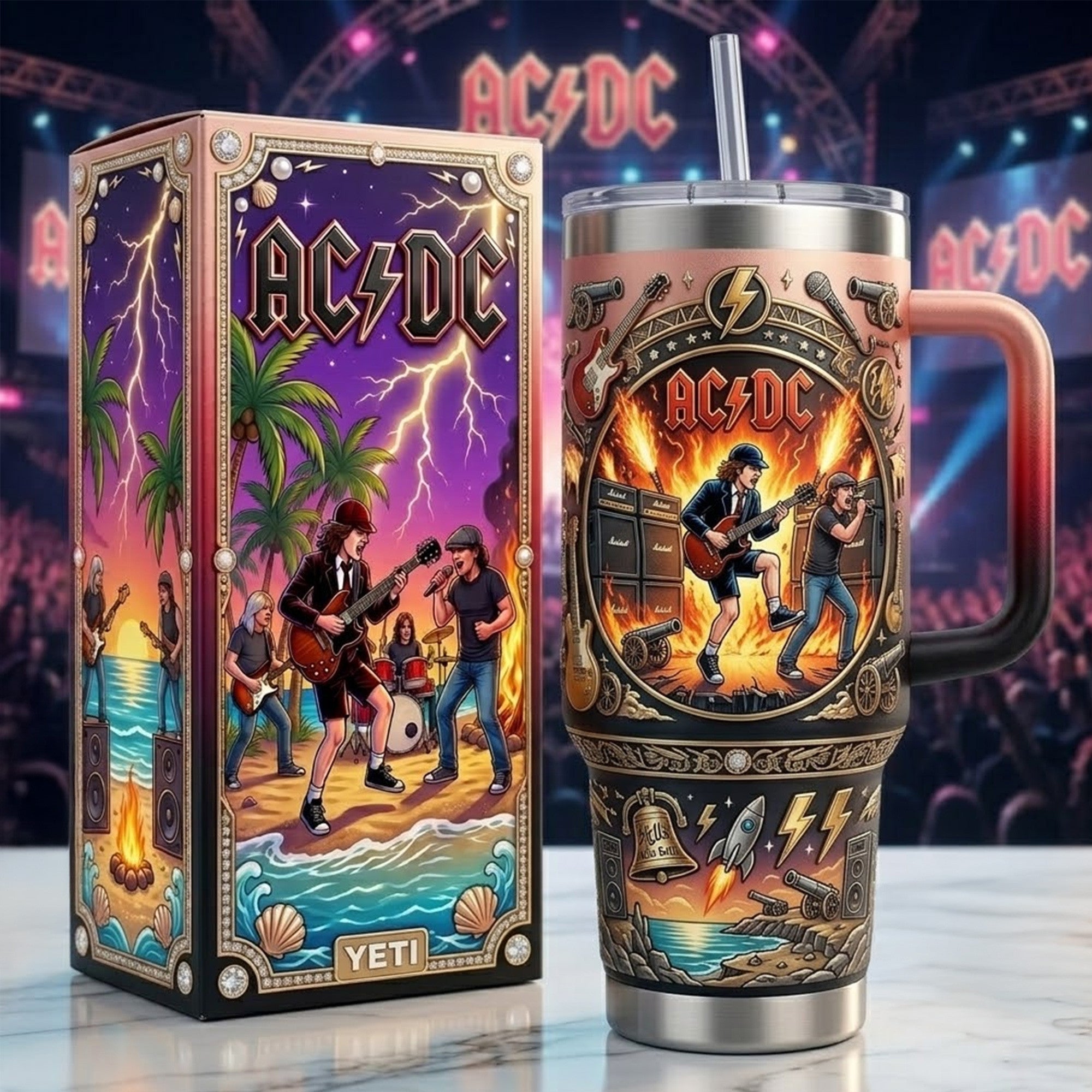 Premium ACD 40oz Tumbler With Handle TNSM