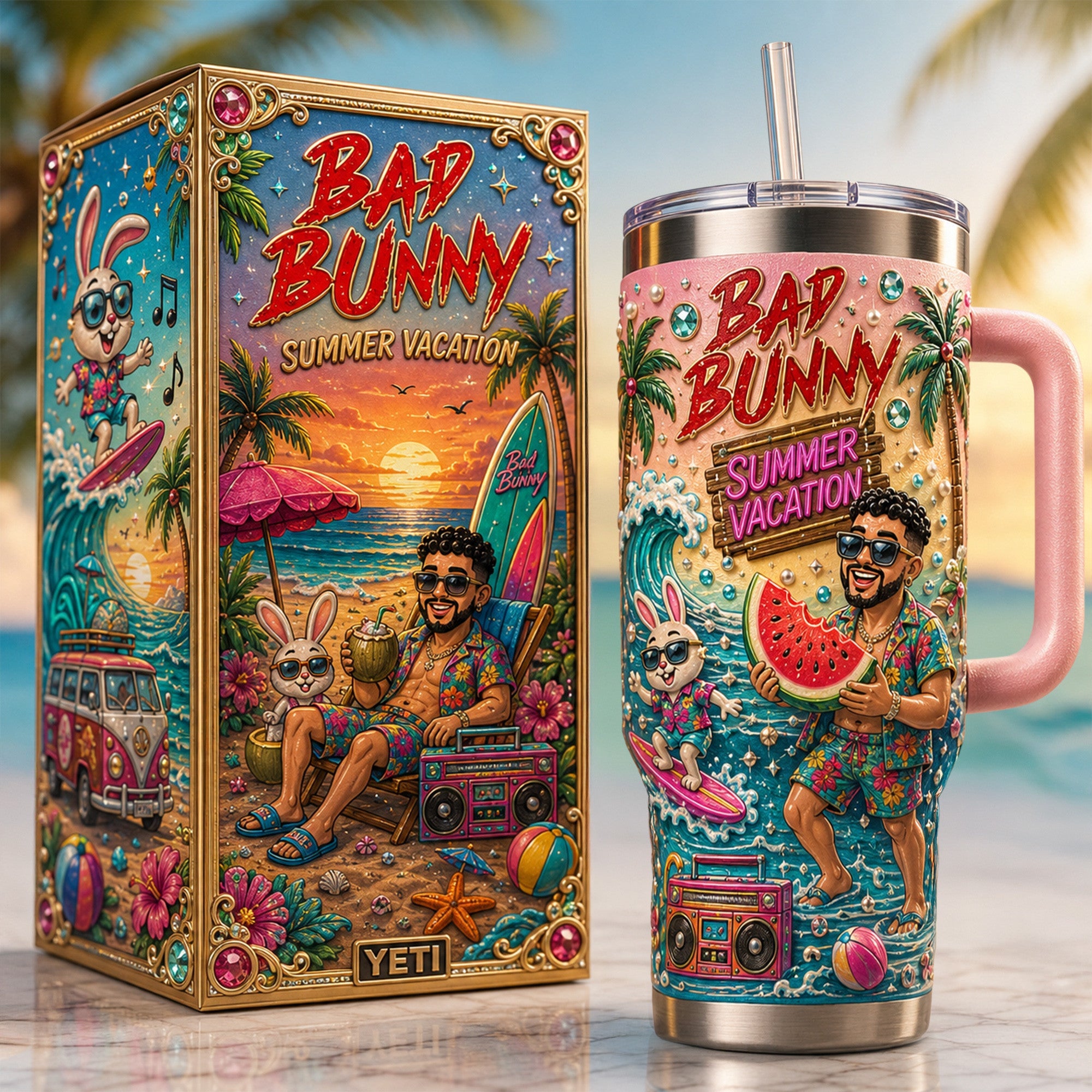 Premium BBN 40oz Tumbler With Handle TNSM