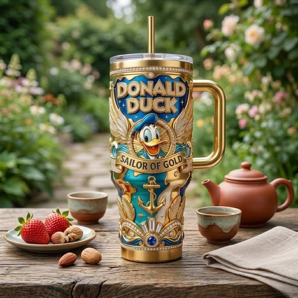 Premium DND 40oz Tumbler With Handle PDL
